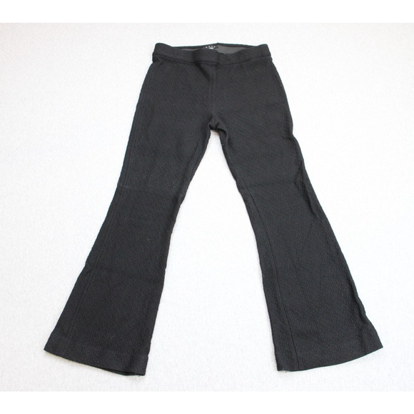 Theory Pants Womens Size 2 Black Pull On Elastic Waist Flat Front Mid Rise - Picture 1 of 9